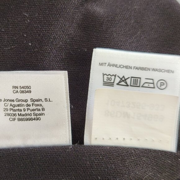 Woman's Anne Klein Dark Heather Gray Dress Goldtone Chain Belt size 10 - Picture 10 of 11